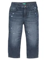 Jeans slim Benetton lavado desgastado para niño