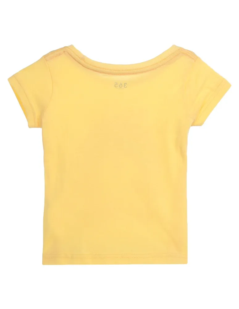 Playera Essential manga corta para niña