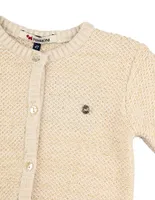 Suéter Ferrioni estampado encaje para bebé niña