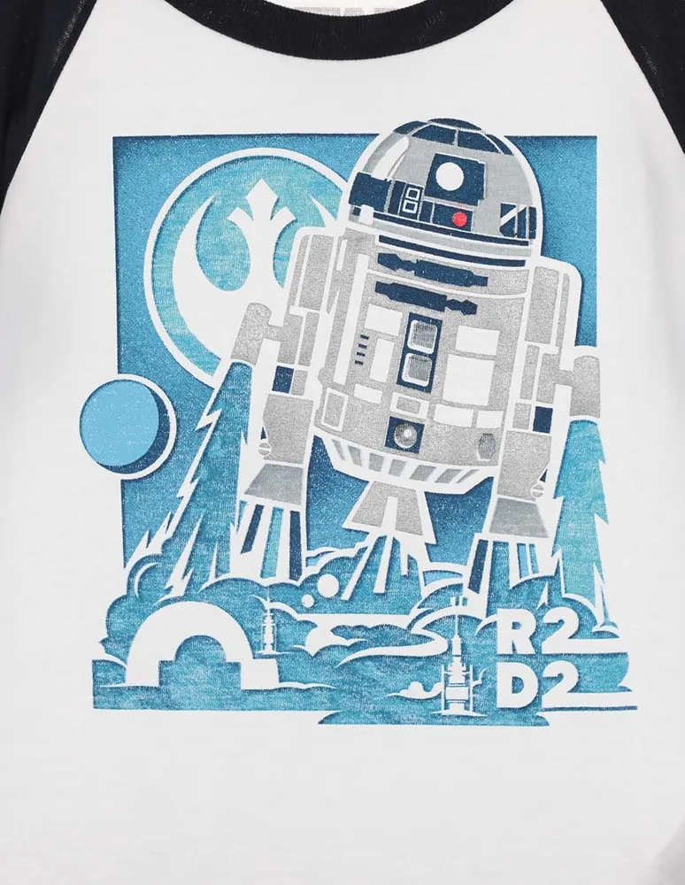 Playera Star Wars manga larga para niño