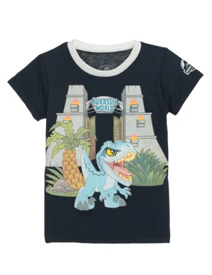 Playera Jurassic World manga corta para niño