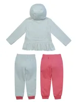 Conjunto pants regular Bolo con elástico para niña