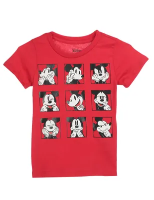 Playera Mickey manga corta para niño