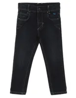 Jeans skinny Ferrioni lavado obscuro para niño