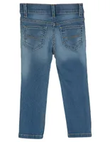 Jeans ajustado 365 Essential stone wash corte skinny para niña