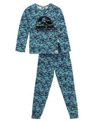 Pantalón pijama Jurassic World estampado camuflaje de algodón para niño