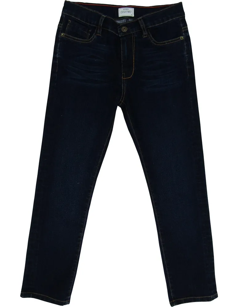 Jeans slim Convoy lavado obscuro para niño