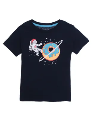 Playera 365 Essential estampada manga corta para niño