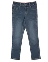 Jeans skinny Piquenique lavado obscuro para niño