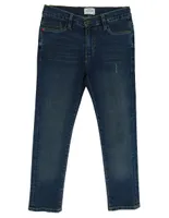 Jeans slim Convoy lavado deslavado para niño