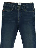 Jeans slim Convoy lavado deslavado para niño