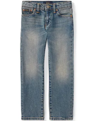 Jeans straight Polo Ralph Lauren stone wash corte recto para niño