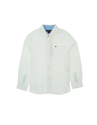 Camisa lisa Tommy Hilfiger algodón para niño