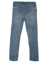 Jeans skinny Levi's 510 lavado claro corte ajustado para niño