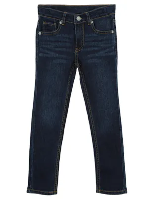 Jeans skinny Levi's lavado stone wash corte cintura para niño