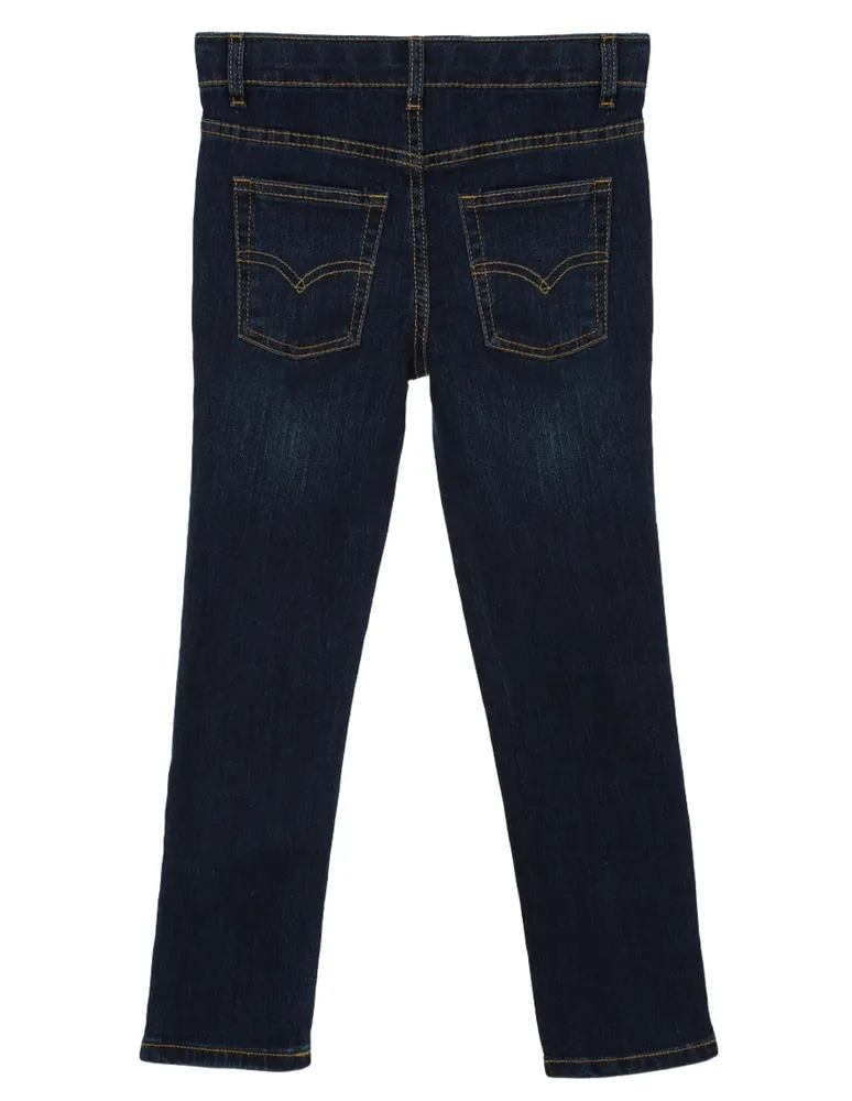 Jeans skinny Levi's lavado stone wash corte cintura para niño