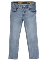 Jeans skinny Levi's 510 lavado claro corte ajustado para niño