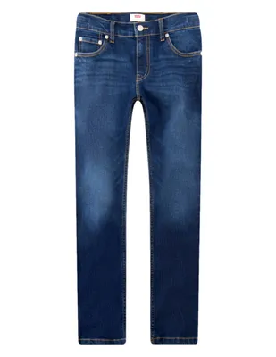 Jeans skinny Levi's 510 lavado rinse corte cintura para niño