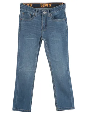 Jeans regular Levi's 510 lavado claro corte skinny para niño