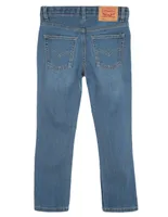 Jeans regular Levi's 510 lavado claro corte skinny para niño