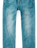 Jeans regular Abercrombie lavado deslavado para niño