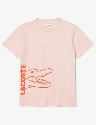 Playera Lacoste cuello redondo para niño