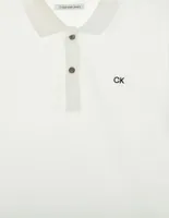 Playera tipo polo Calvin Klein de algodón para niño