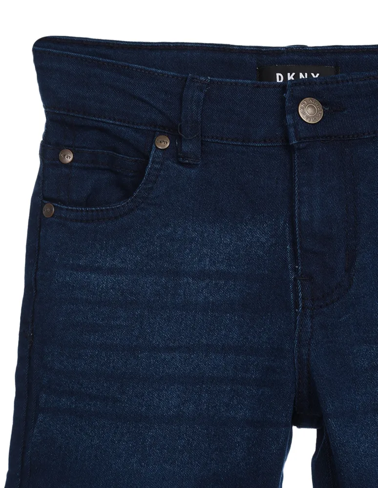 Jeans straight DKNY lavado deslavado para niño