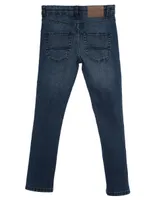 Jeans straight Tommy Hilfiger lavado medio para niño