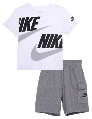 Conjunto short straight Nike con elástico para niño