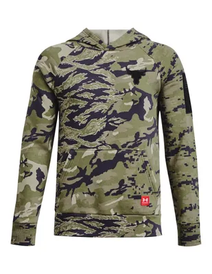 Sudadera Under Armour con capucha estampado camuflaje para niño