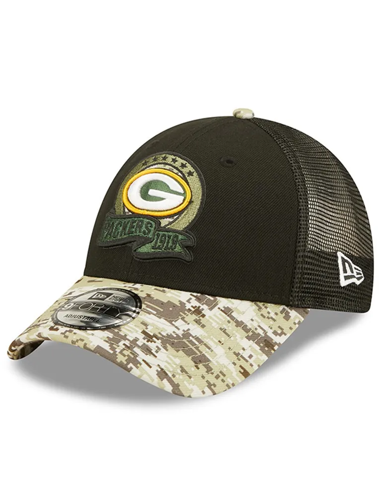 Gorra visera curva snapback New Era Salute To Service 2022 NFL Green Bay Packers unisex infantil