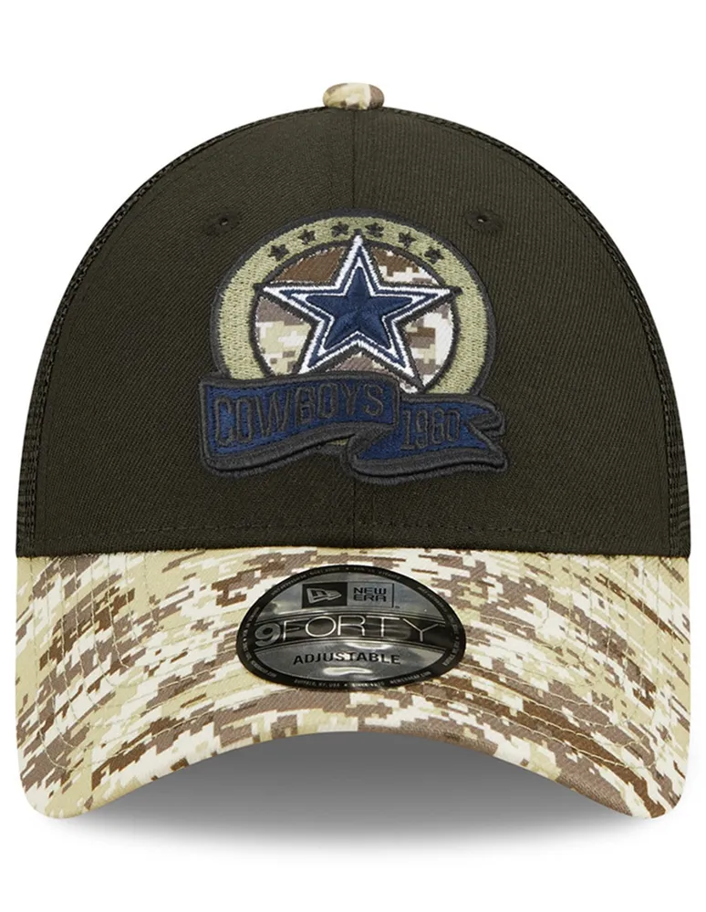 Gorra visera curva snapback New Era Salute To Service 2022 NFL Dallas Cowboys unisex infantil