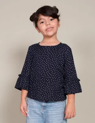 Blusa a lunares INK para niña