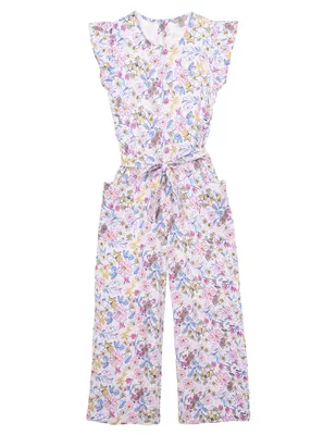 Jumpsuit Piquenique de algodón estampado floral para niña