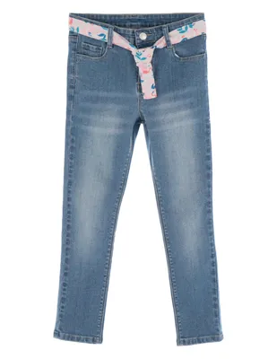 Jeans skinny Piquenique lavado claro para niña
