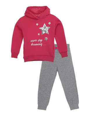 Conjunto pants sudadera slim Piquenique con jareta para niña