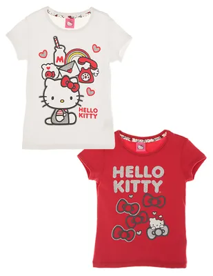 Set playera Hello Kitty manga corta para niña