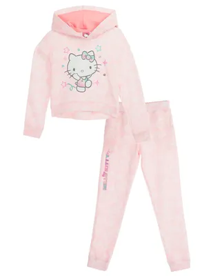 Conjunto pants regular Hello Kitty con jareta para niña