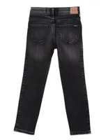 Jeans skinny Abercrombie lavado obscuro para niña