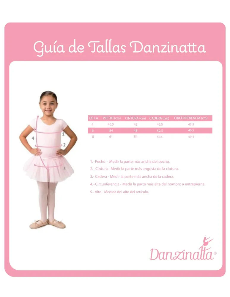 Leotardo Danzinatta de ballet para niña
