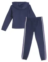 Conjunto pants regular X-10 con elástico para niña