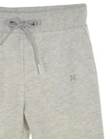 Pantalón deportivo X-10 estampado jaspeado para niña