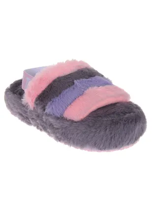 Pantufla That's It estampado a rayas para mujer