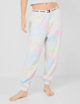 Pantalón pijama Tommy Hilfiger tie dye de algodón para mujer