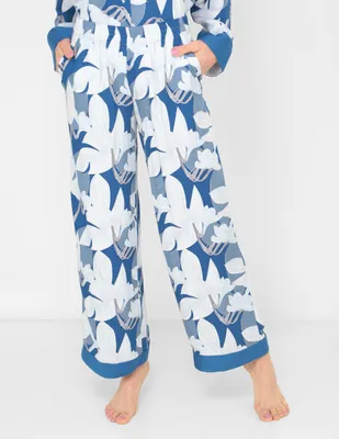 Pantalón pijama MAP estampado floral de algodón para mujer