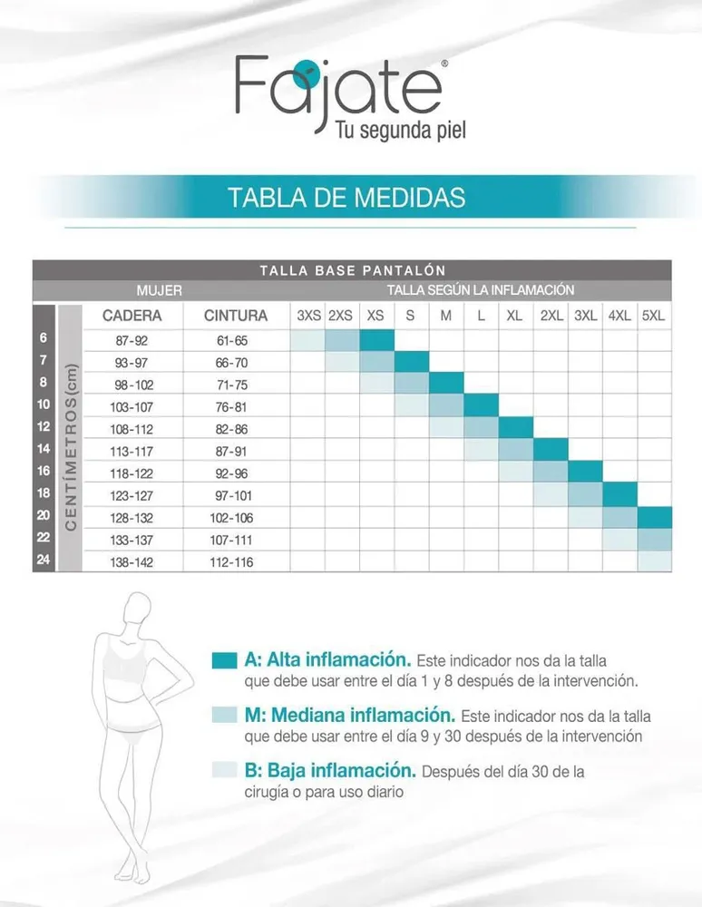 Faja Fajate de alta comprensión para mujer