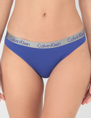 Panty brasileña Calvin Klein de algodón para mujer