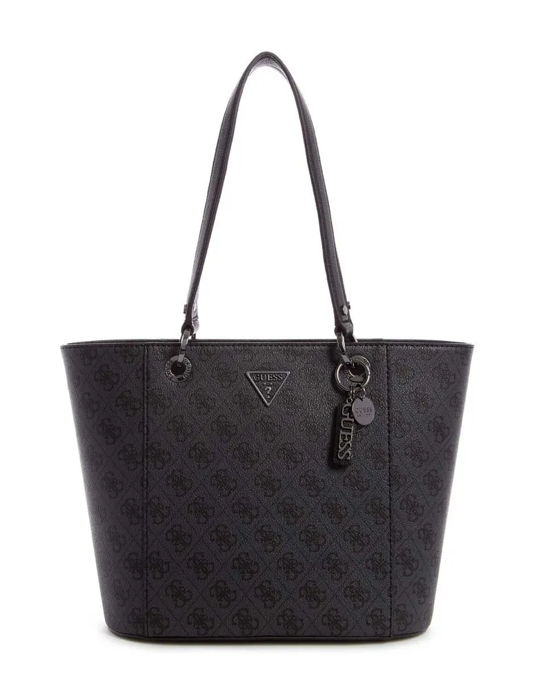  GUESS Bolso tote Abey para mujer, negro (Black Logo