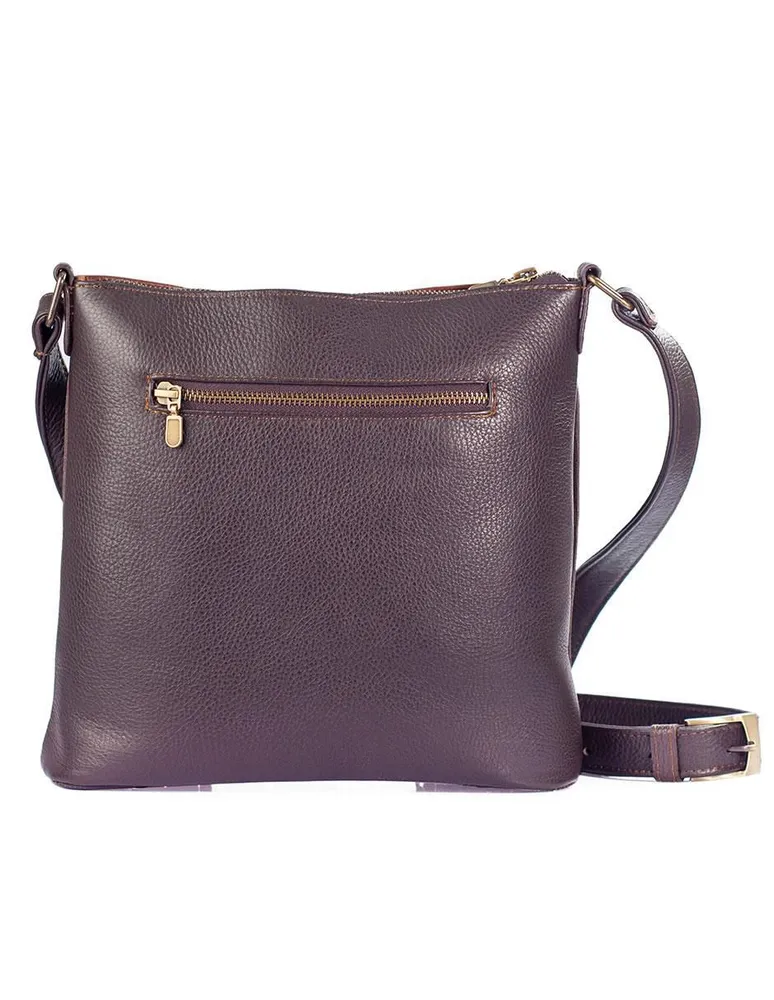 Bolsa crossbody Angelozano Marisol Cincelada de piel para mujer